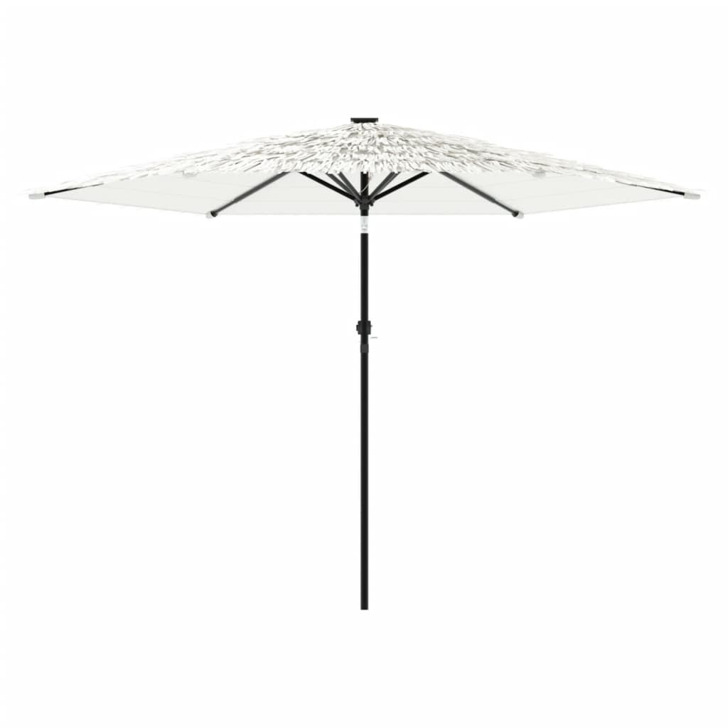 vidaXL Parasol ogrodowy na stalowym słupku, biały, 288x288x225 cm
