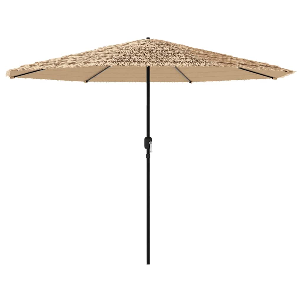 vidaXL Parasol ogrodowy na stalowym słupku, brązowy, 324x324x247 cm