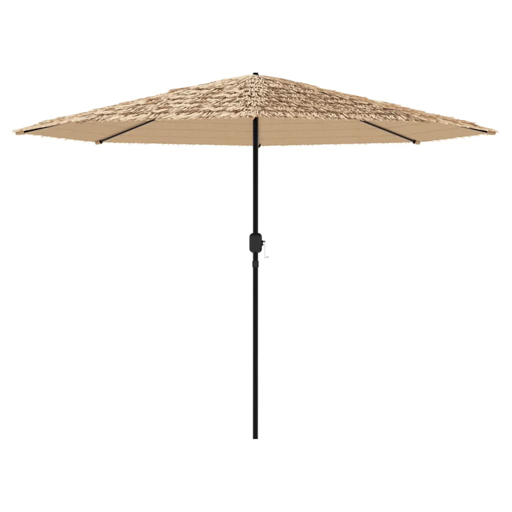 vidaXL Parasol ogrodowy na stalowym słupku, brązowy, 324x324x247 cm