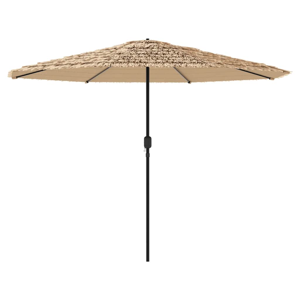 vidaXL Parasol ogrodowy na stalowym słupku, brązowy, 324x324x247 cm