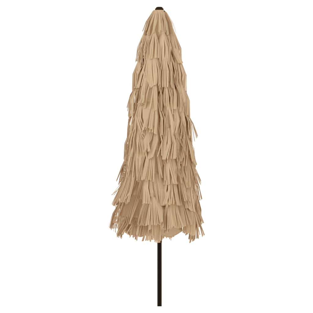 vidaXL Parasol ogrodowy na stalowym słupku, brązowy, 324x324x247 cm
