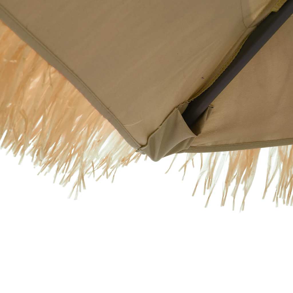 vidaXL Parasol ogrodowy na stalowym słupku, brązowy, 324x324x247 cm