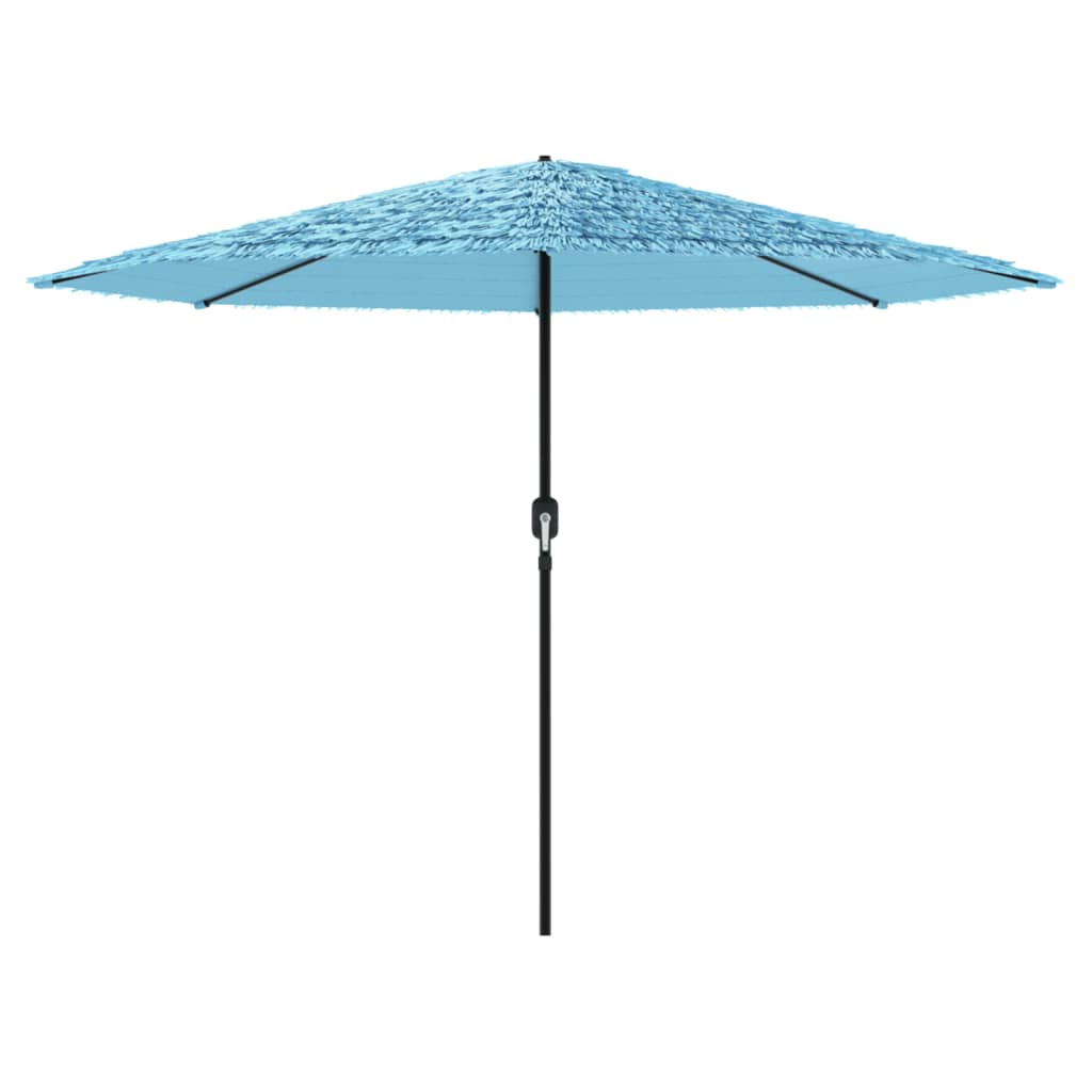 vidaXL Parasol ogrodowy na stalowym słupku, niebieski, 324x324x247 cm