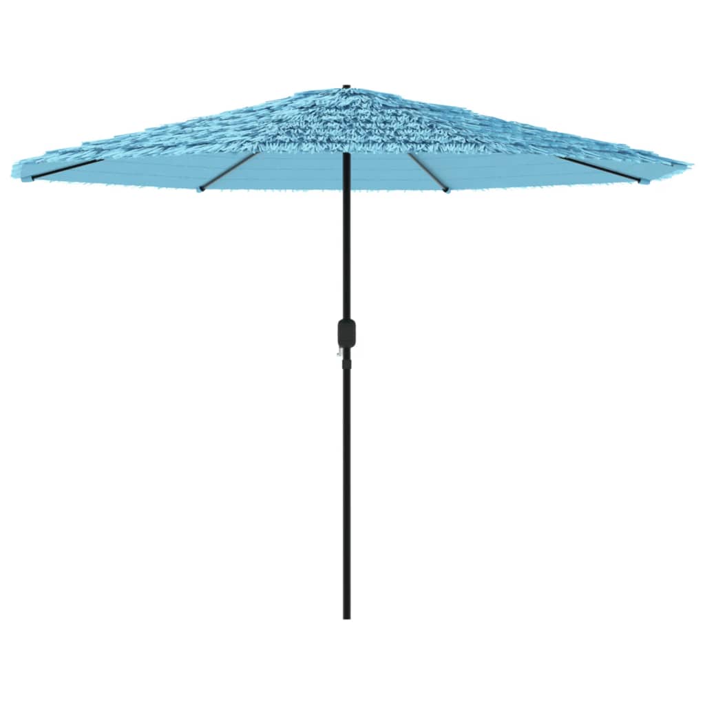 vidaXL Parasol ogrodowy na stalowym słupku, niebieski, 324x324x247 cm