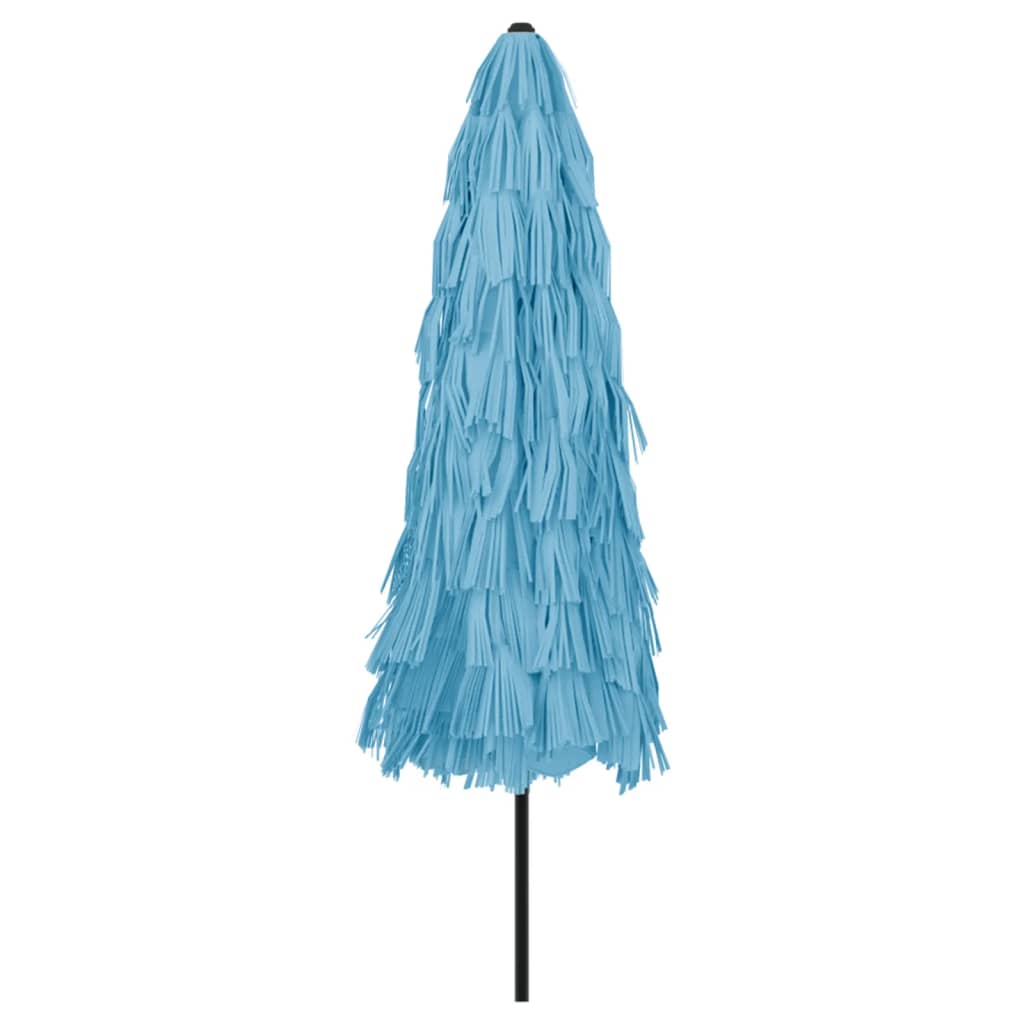 vidaXL Parasol ogrodowy na stalowym słupku, niebieski, 324x324x247 cm