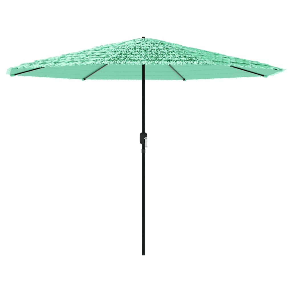 vidaXL Parasol ogrodowy na stalowym słupku, zielony, 324x324x247 cm