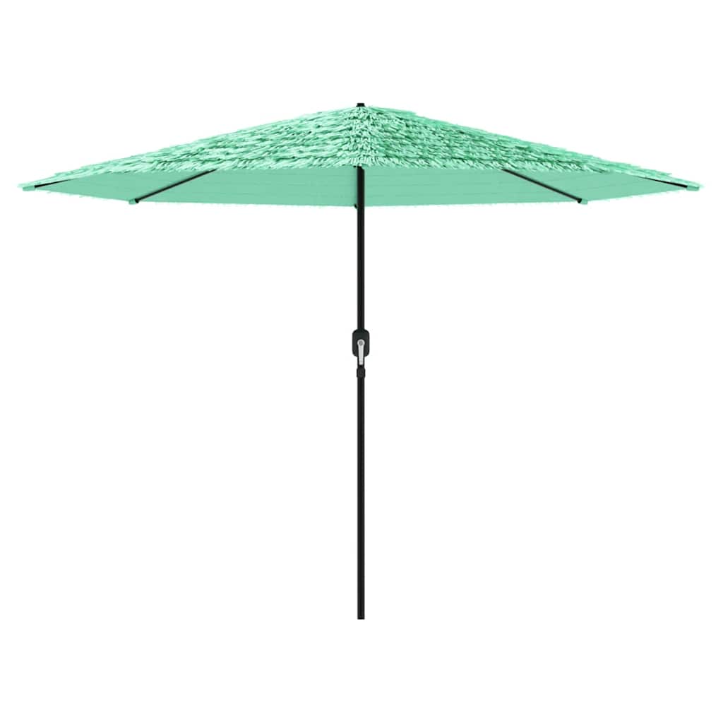 vidaXL Parasol ogrodowy na stalowym słupku, zielony, 324x324x247 cm
