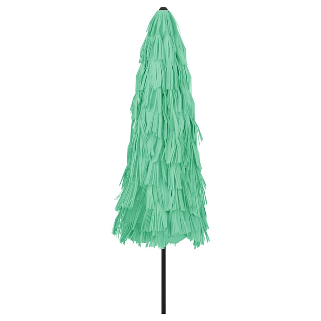 vidaXL Parasol ogrodowy na stalowym słupku, zielony, 324x324x247 cm