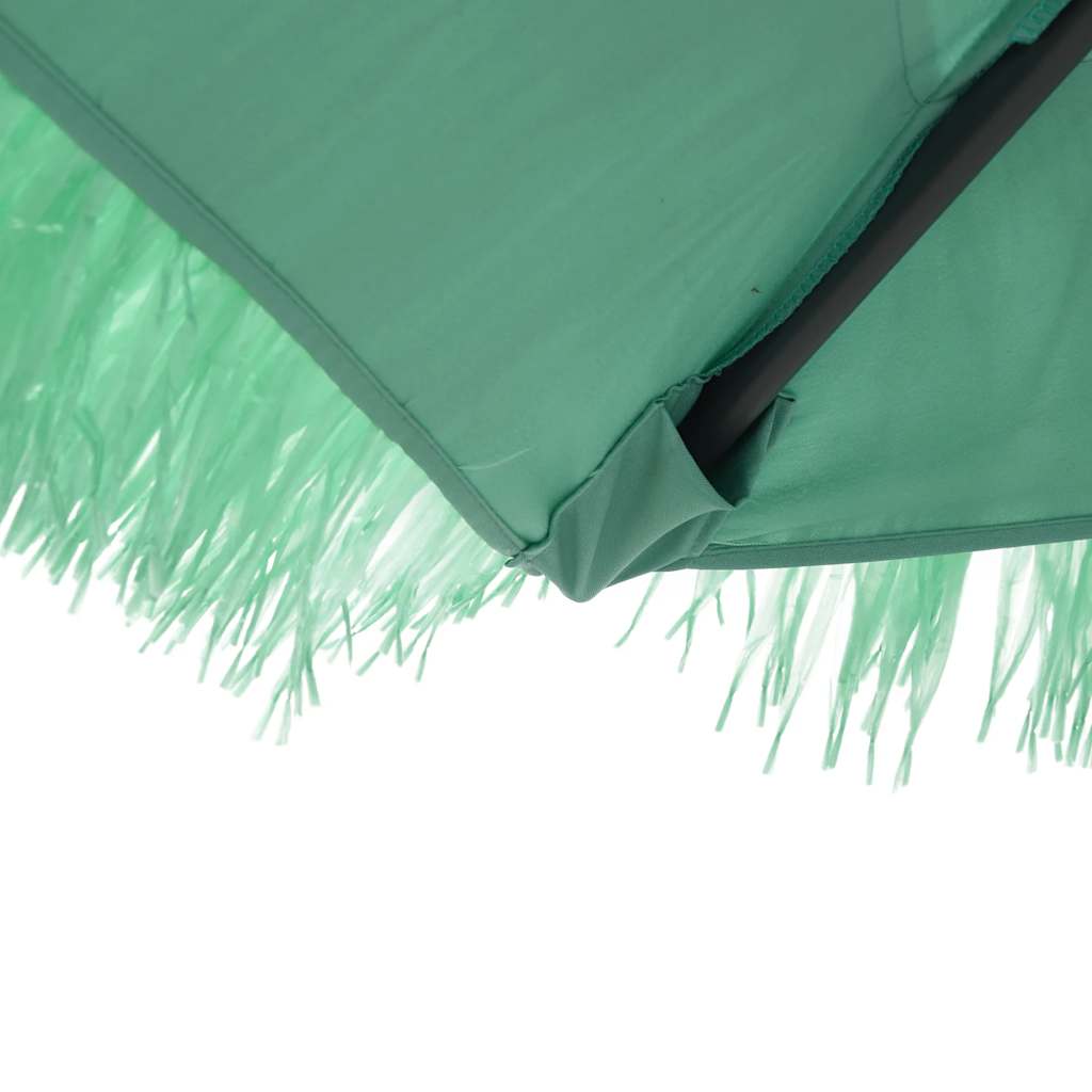 vidaXL Parasol ogrodowy na stalowym słupku, zielony, 324x324x247 cm