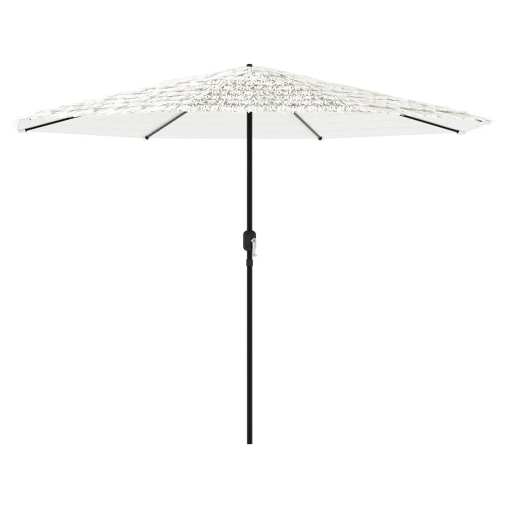 vidaXL Parasol ogrodowy na stalowym słupku, biały, 324x324x247 cm