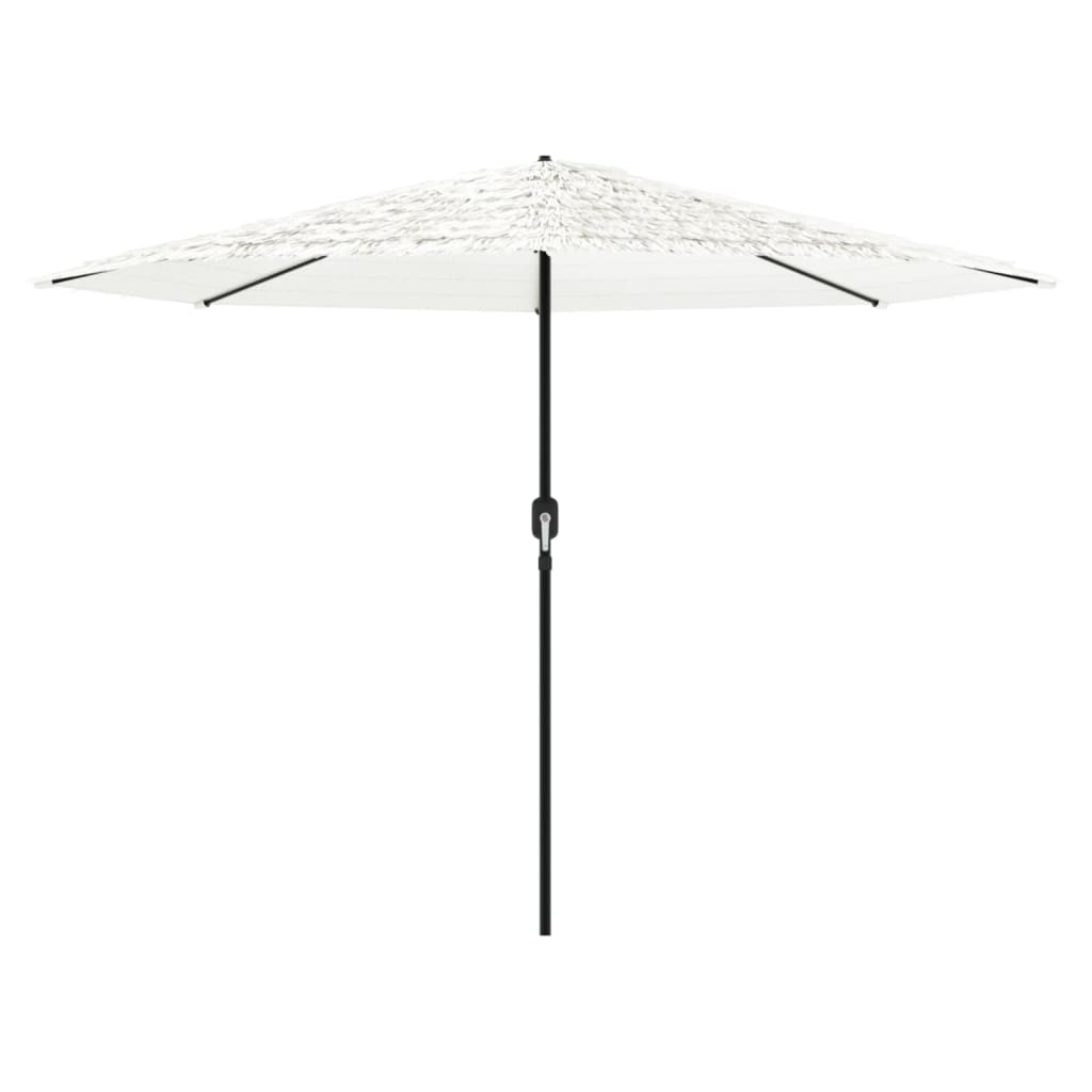 vidaXL Parasol ogrodowy na stalowym słupku, biały, 324x324x247 cm