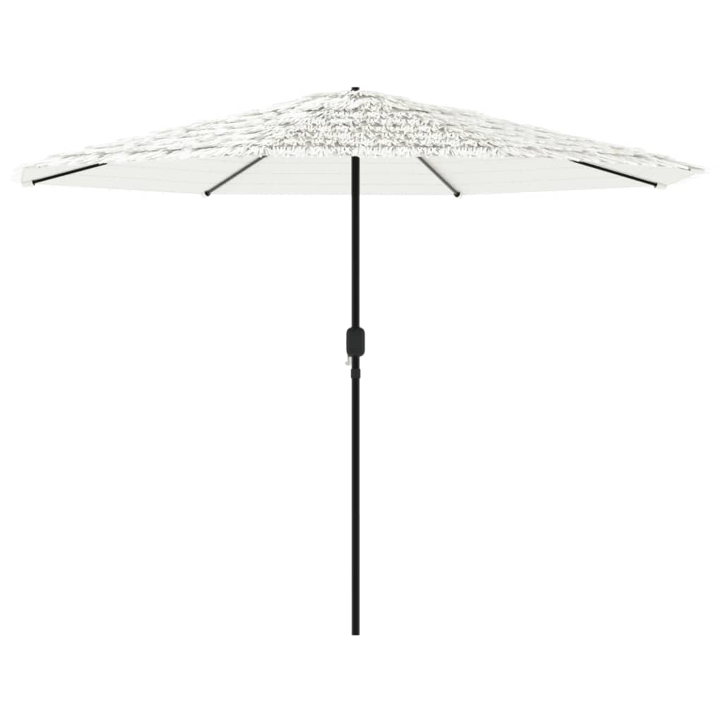 vidaXL Parasol ogrodowy na stalowym słupku, biały, 324x324x247 cm