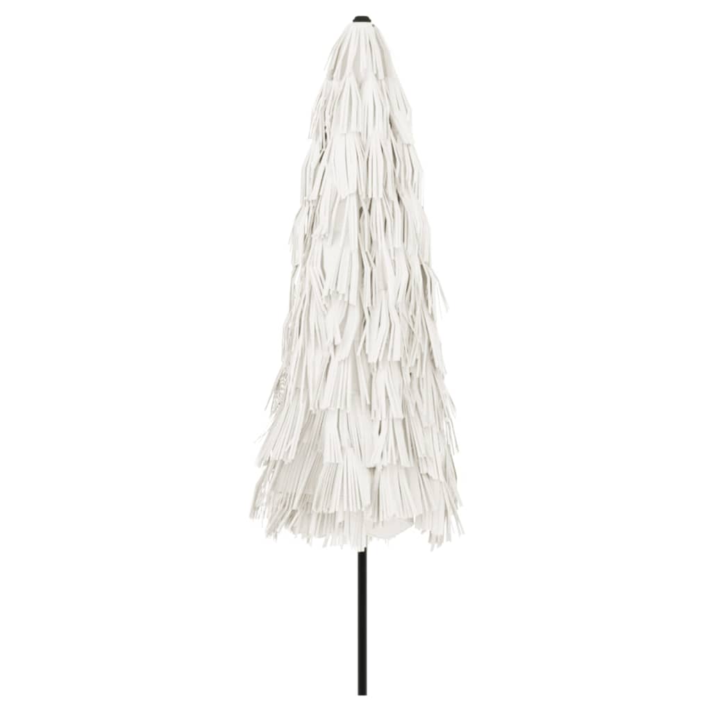 vidaXL Parasol ogrodowy na stalowym słupku, biały, 324x324x247 cm