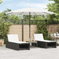 vidaXL Parasol ogrodowy na stalowym słupku, biały, 324x324x247 cm