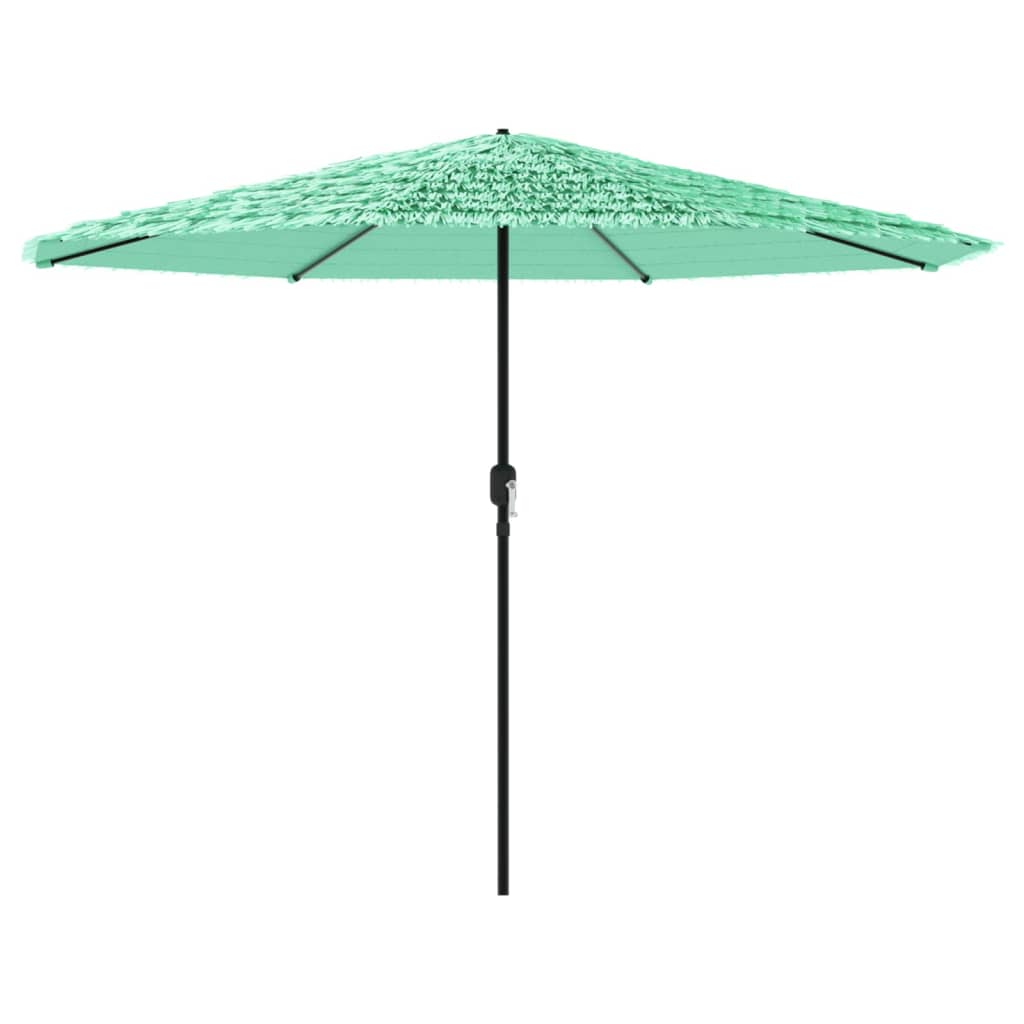 vidaXL Parasol ogrodowy na stalowym słupku, zielony, 388x388x248 cm