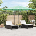 vidaXL Parasol ogrodowy na stalowym słupku, zielony, 388x388x248 cm