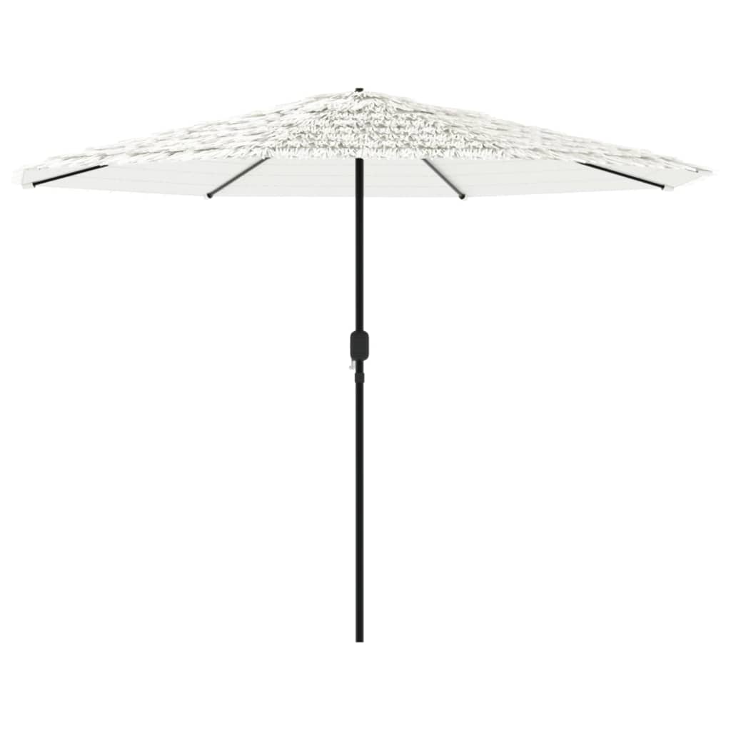 vidaXL Parasol ogrodowy na stalowym słupku, biały, 388x388x248 cm