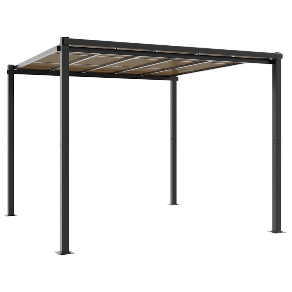vidaXL Altana ogrodowa antracytowa 3x3 m aluminiowa