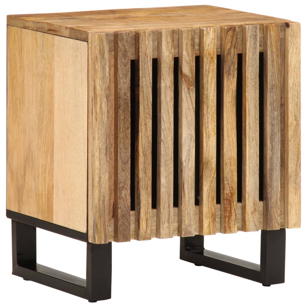 vidaXL Szafki nocne, 2 szt., 40x34x46 cm, lite surowe drewno mango