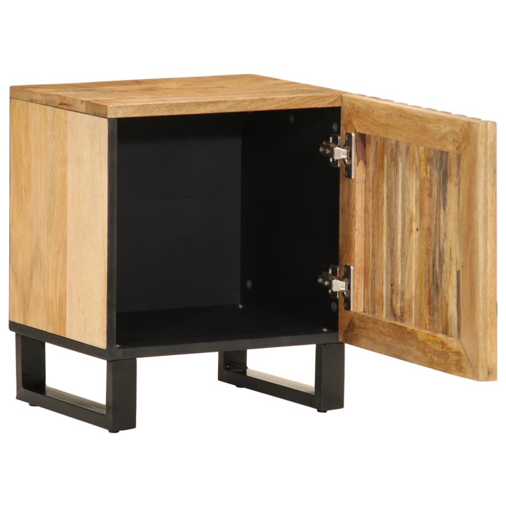 vidaXL Szafki nocne, 2 szt., 40x34x46 cm, lite surowe drewno mango