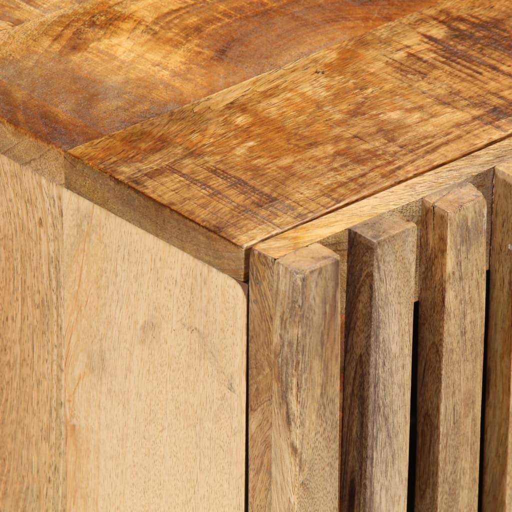 vidaXL Szafki nocne, 2 szt., 40x34x46 cm, lite surowe drewno mango