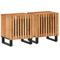 vidaXL Szafki nocne, 2 szt., 40x34x46 cm, lite drewno akacjowe