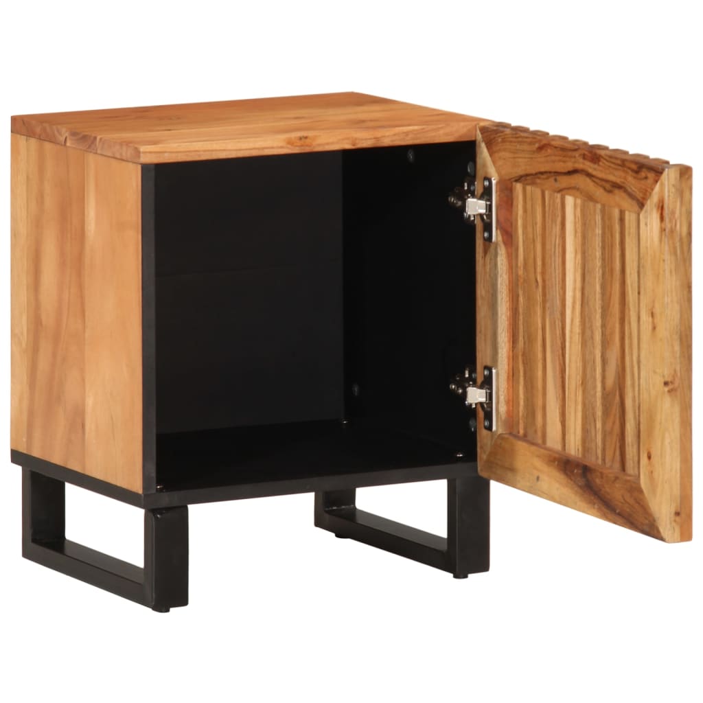 vidaXL Szafki nocne, 2 szt., 40x34x46 cm, lite drewno akacjowe