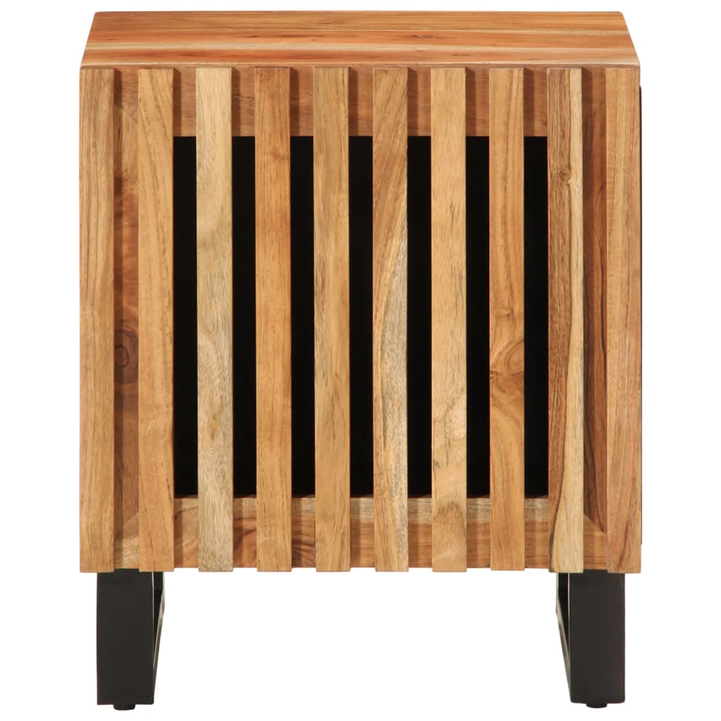 vidaXL Szafki nocne, 2 szt., 40x34x46 cm, lite drewno akacjowe