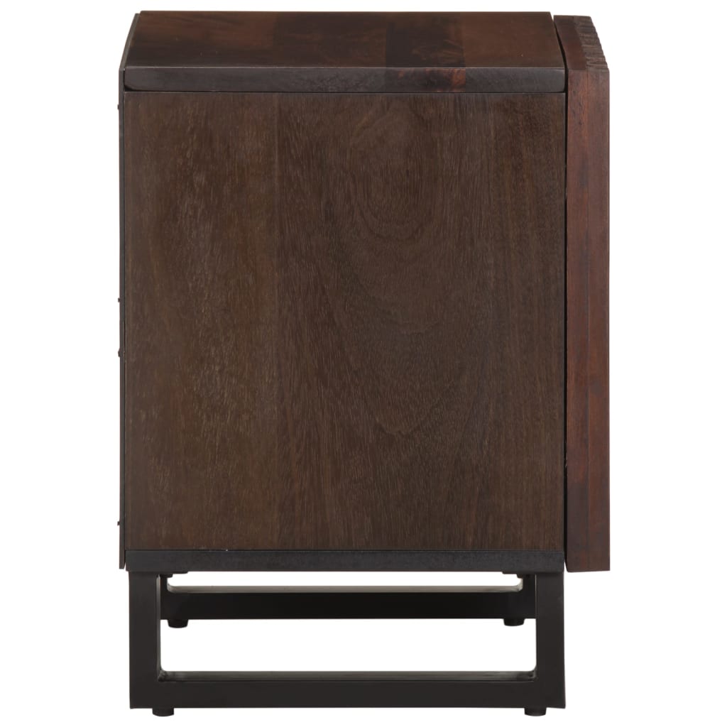 vidaXL Szafki nocne, 2 szt., 40x34x46 cm, lite drewno mango