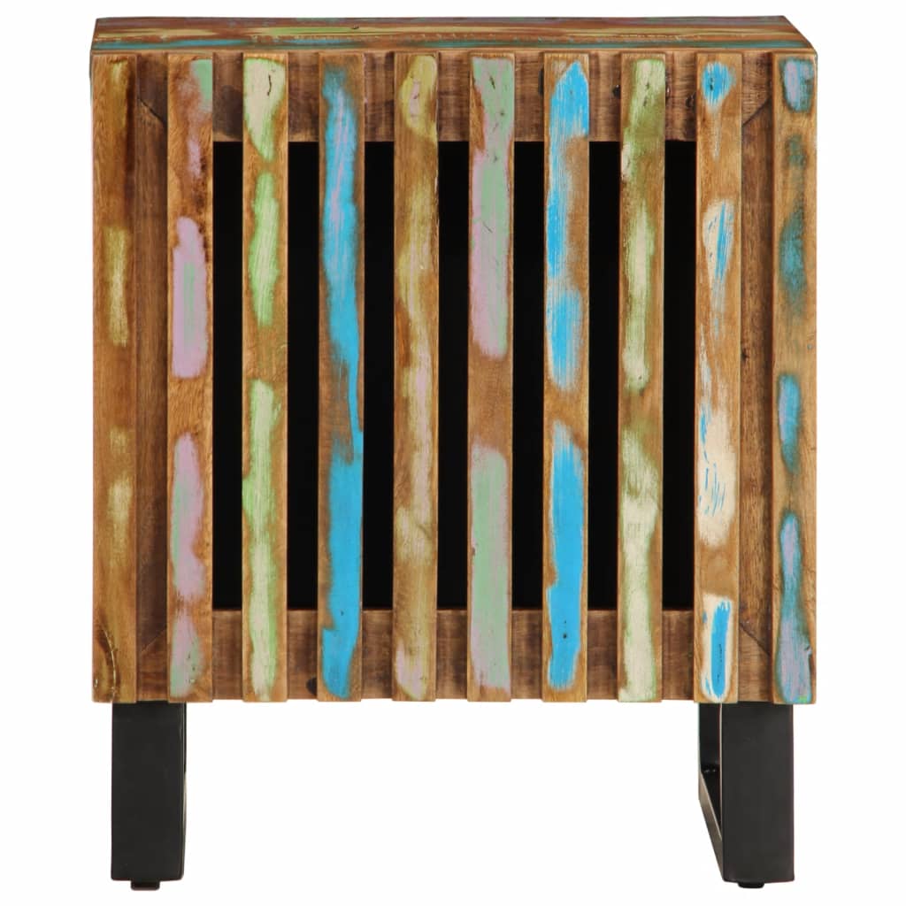 vidaXL Szafka nocna, 2 szt, 40x34x46 cm, lite drewno odzyskane