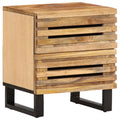 vidaXL Szafka nocna, 40x34x46 cm, lite surowe drewno mango
