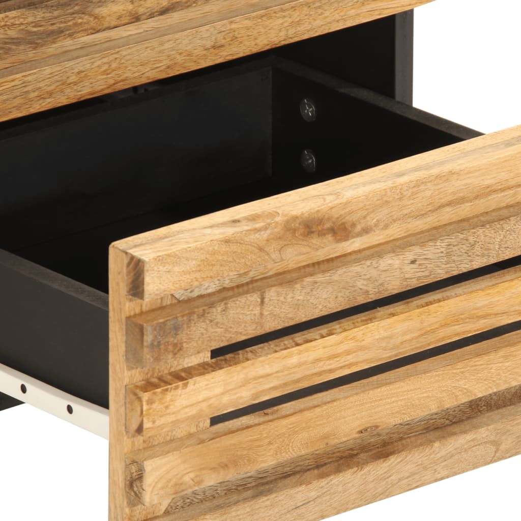 vidaXL Szafka nocna, 40x34x46 cm, lite surowe drewno mango