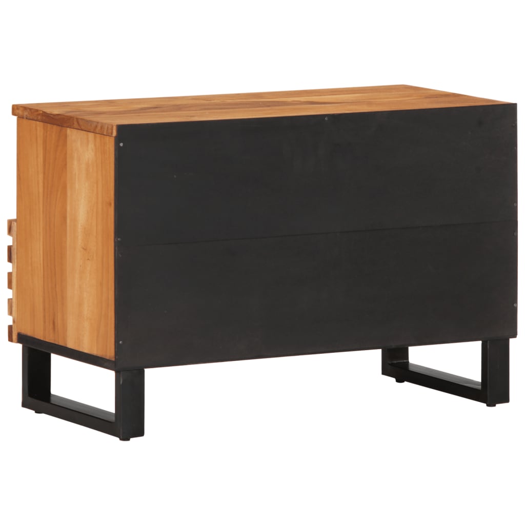 vidaXL Szafka pod telewizor, 70x34x46 cm, lite drewno akacjowe