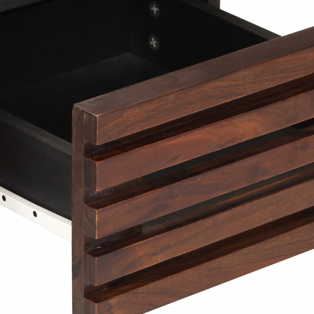 vidaXL Szafka pod telewizor, brązowa, 70x34x46 cm, lite drewno mango
