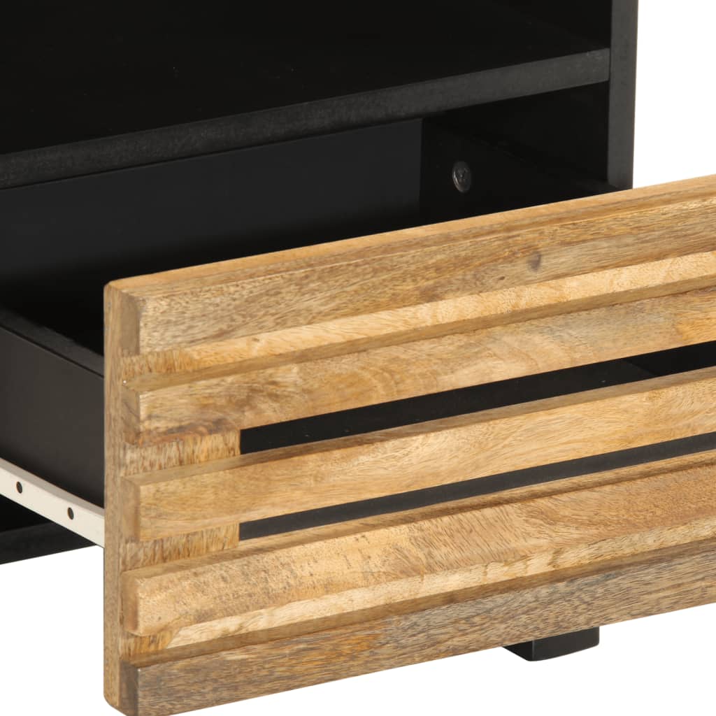 vidaXL Szafki nocne, 2 szt., 40x34x46 cm, lite surowe drewno mango