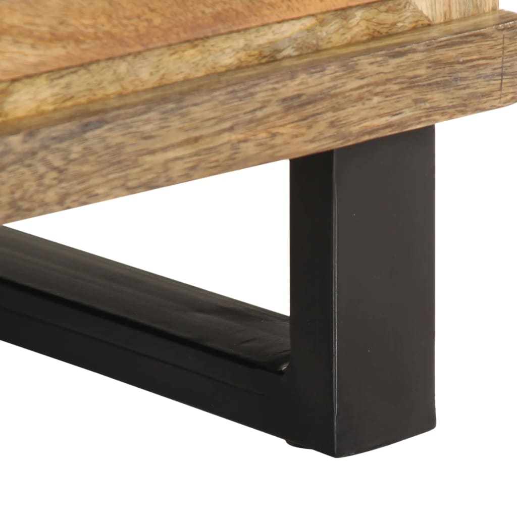 vidaXL Szafki nocne, 2 szt., 40x34x46 cm, lite surowe drewno mango