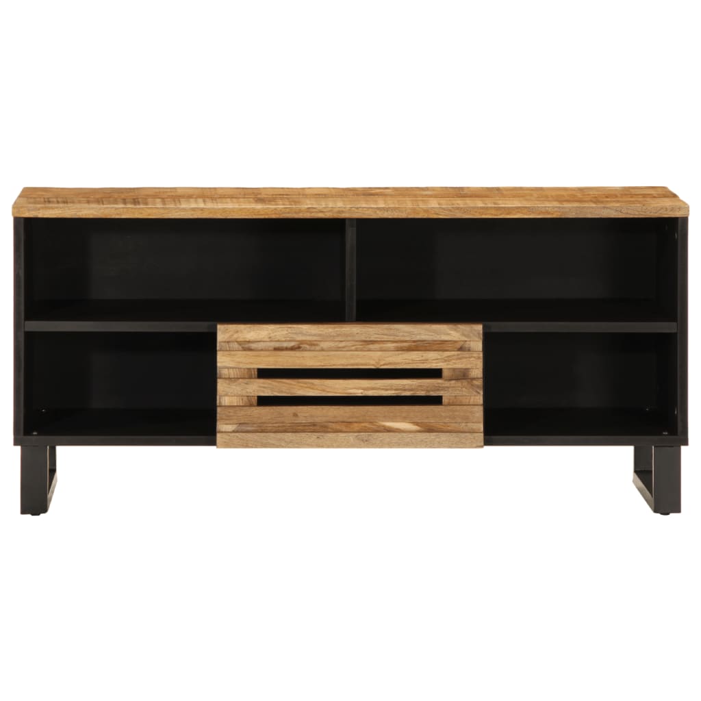 vidaXL Szafka pod TV, 100x34x46 cm, lite surowe drewno mango