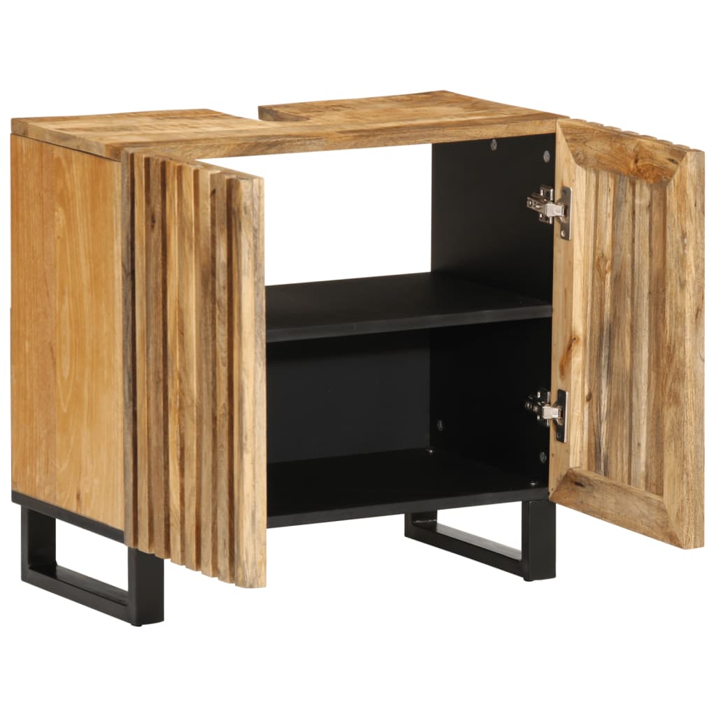 vidaXL Szafka pod umywalkę, 62x34x58 cm, surowe drewno mango