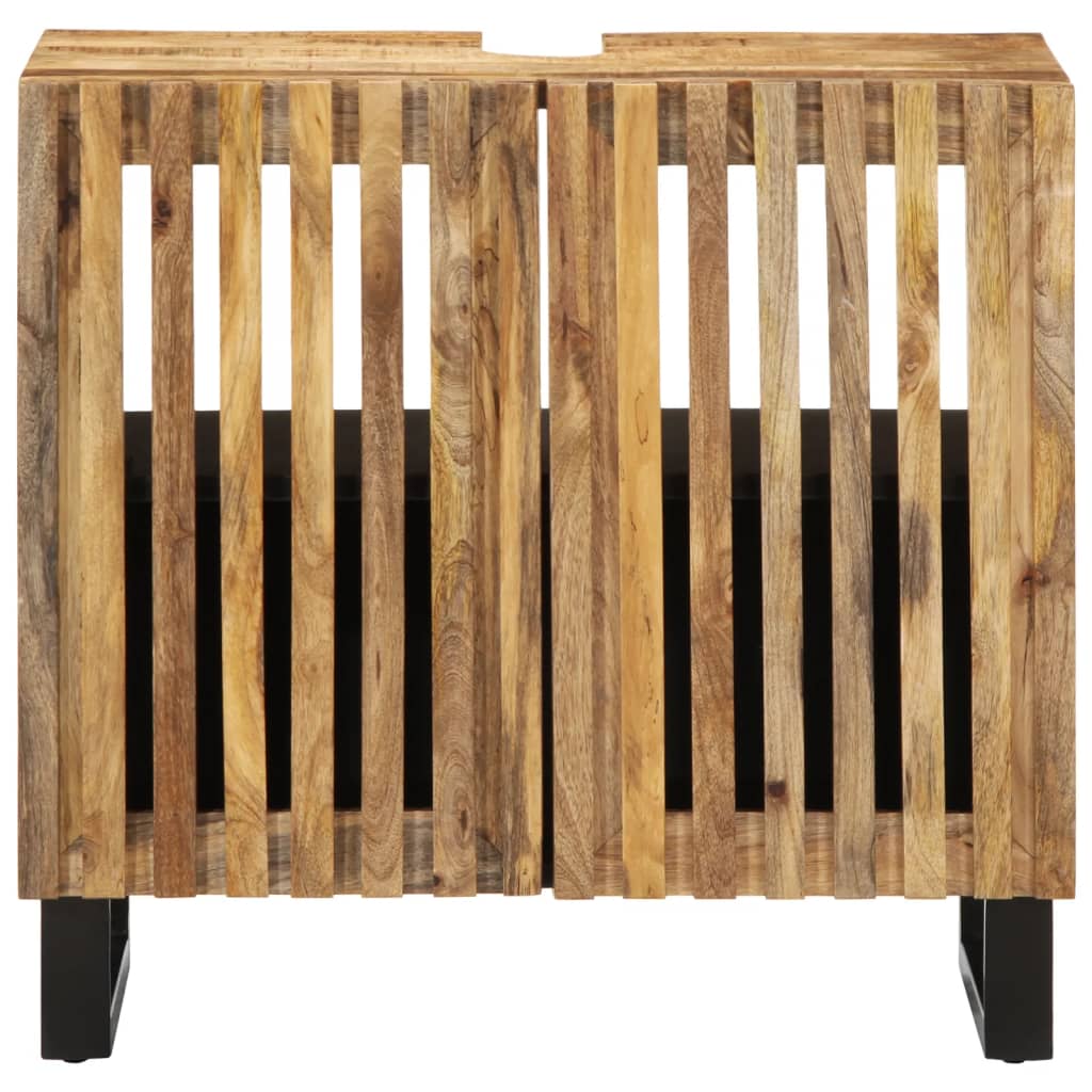 vidaXL Szafka pod umywalkę, 62x34x58 cm, surowe drewno mango