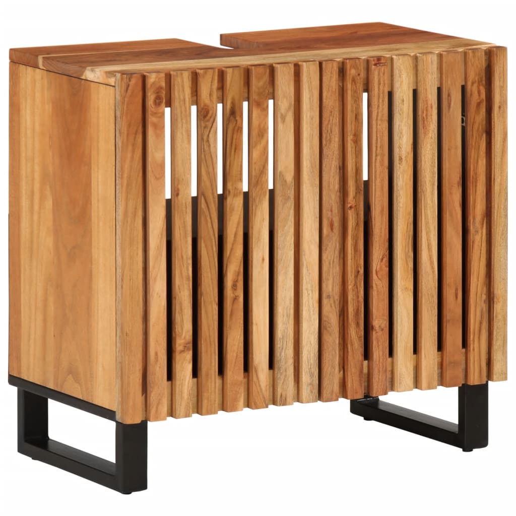 vidaXL Szafka pod umywalkę, 62x34x58 cm, lite drewno akacjowe