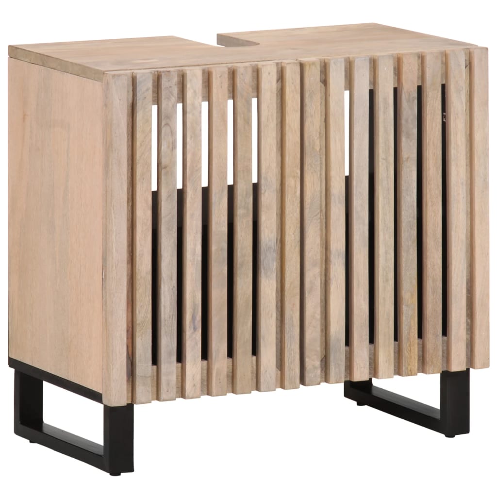 vidaXL Szafka pod umywalkę, 62x34x58 cm, lite drewno mango