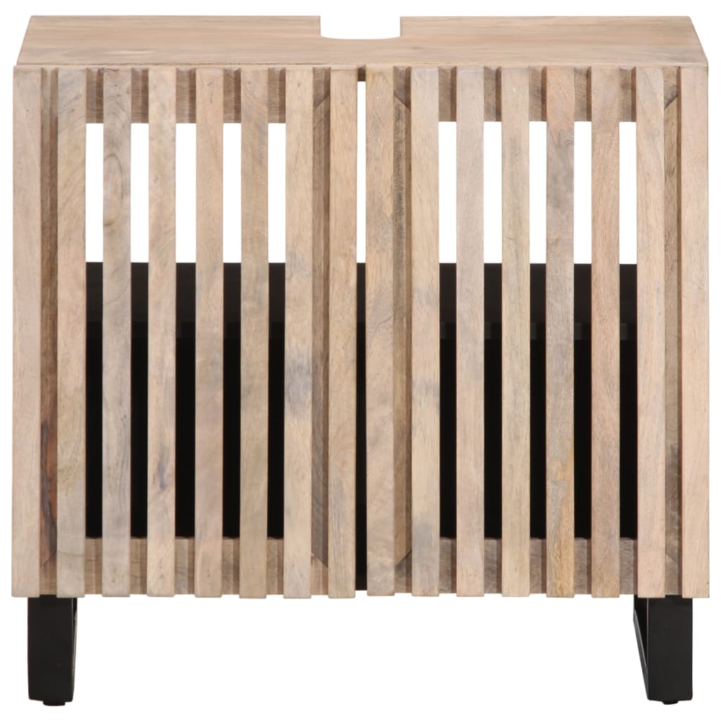 vidaXL Szafka pod umywalkę, 62x34x58 cm, lite drewno mango