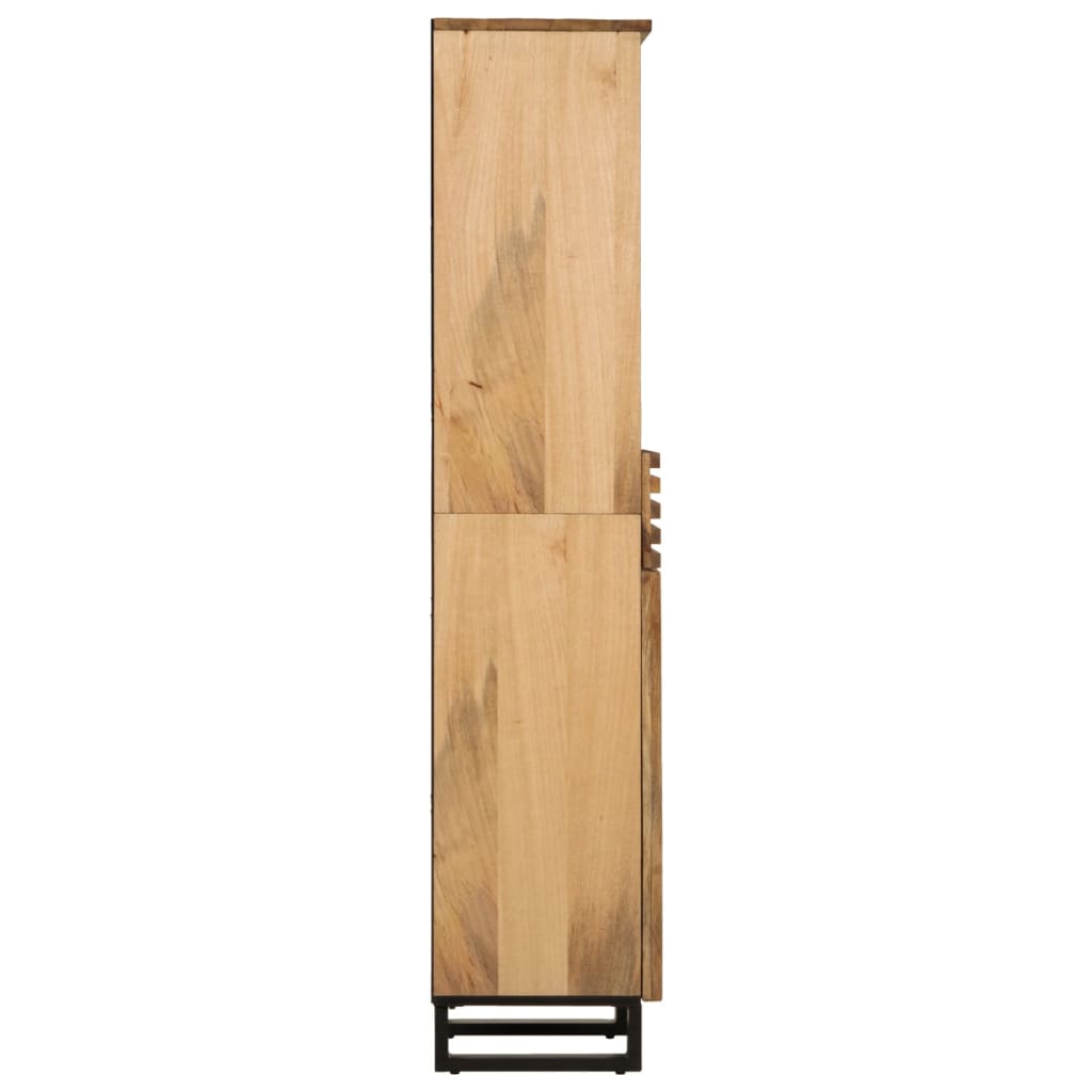 vidaXL Szafka, 38x34x160 cm, surowe drewno mango