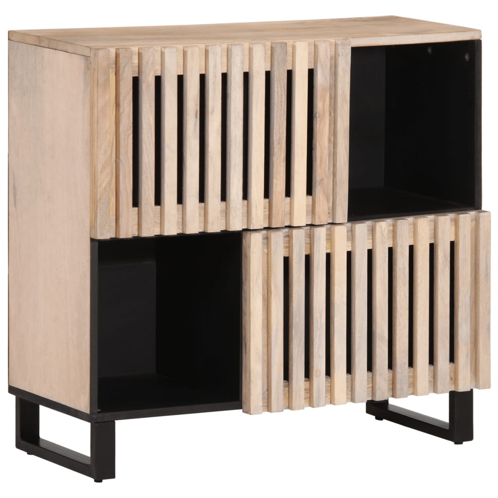 vidaXL Szafka, 80x34x75 cm, lite drewno mango