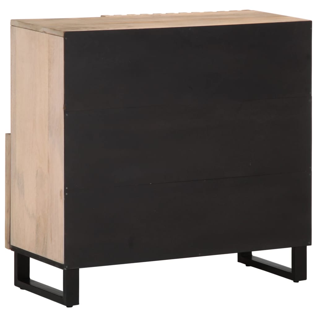 vidaXL Szafka, 80x34x75 cm, lite drewno mango