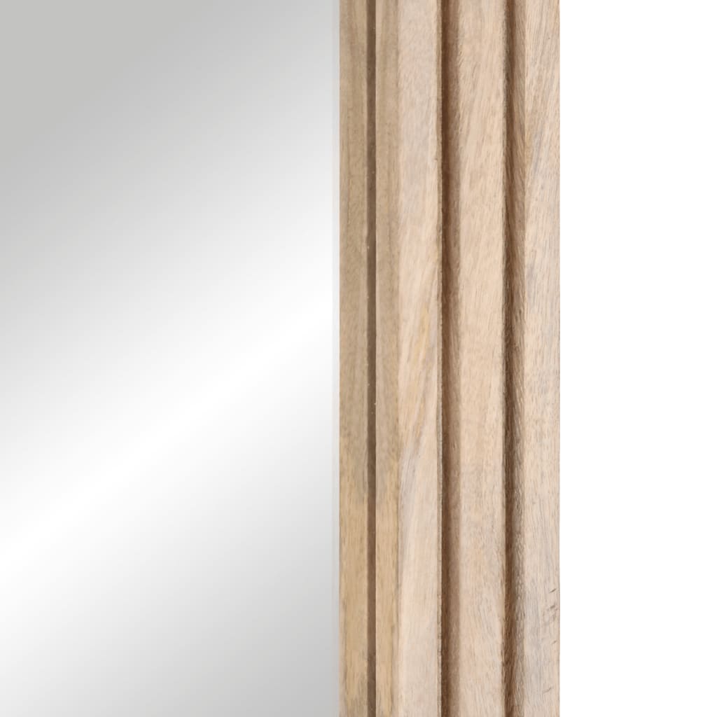vidaXL Lustro łazienkowe, 50x70 cm, lite drewno mango i szkło