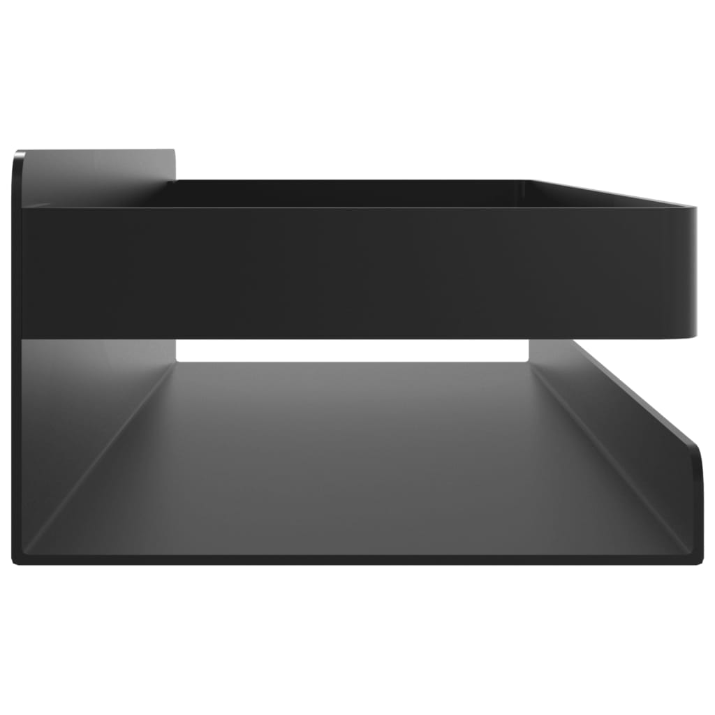 vidaXL Półka prysznicowa, czarny mat, 30x10x6 cm, stal nierdzewna 304
