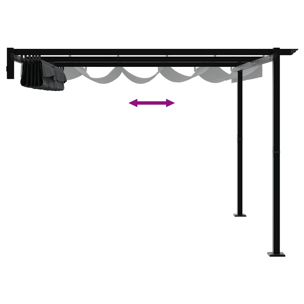 vidaXL Altana 300 x 300 x 200 cm antracytowy Poliester