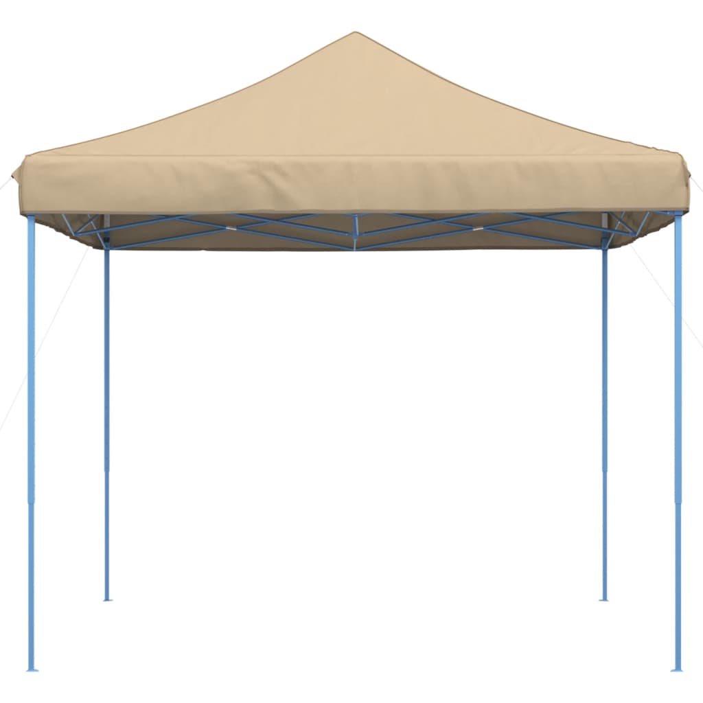 vidaXL Składany namiot imprezowy typu pop-up, beżowy, 292x292x315 cm