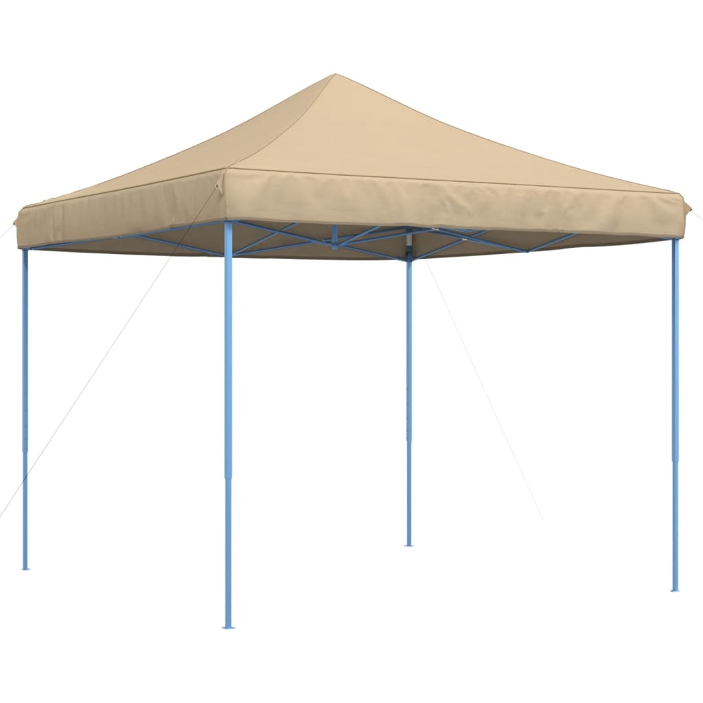 vidaXL Składany namiot imprezowy typu pop-up, beżowy, 292x292x315 cm